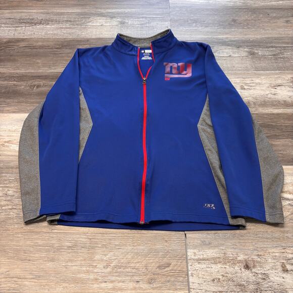 New York Giants Jacket NFL TX3 Cool Blue Gray Red Mens S Full Zip Track - Picture 2 of 9